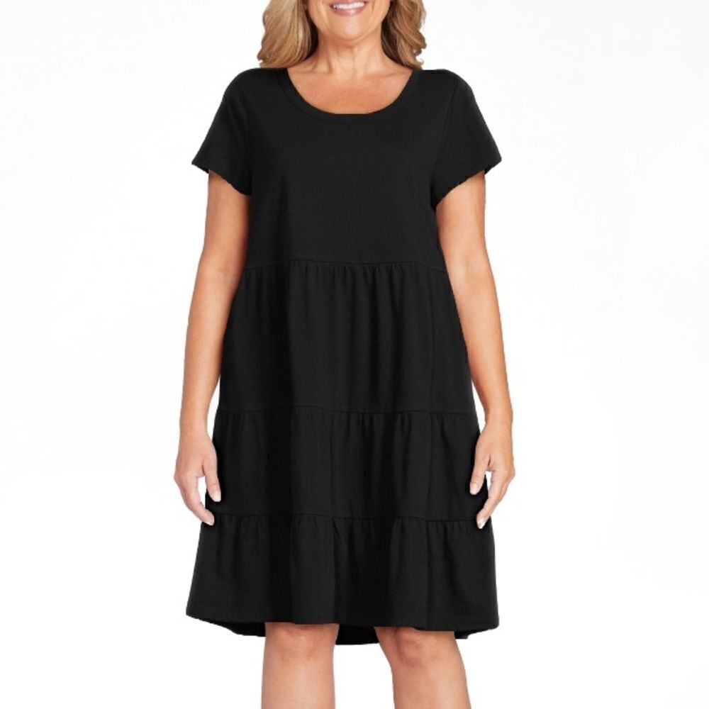 Women’s XXL Dress & Popover Top Bundle Floral Dress, Black Dress, Chambray 2XL - Picture 10 of 16